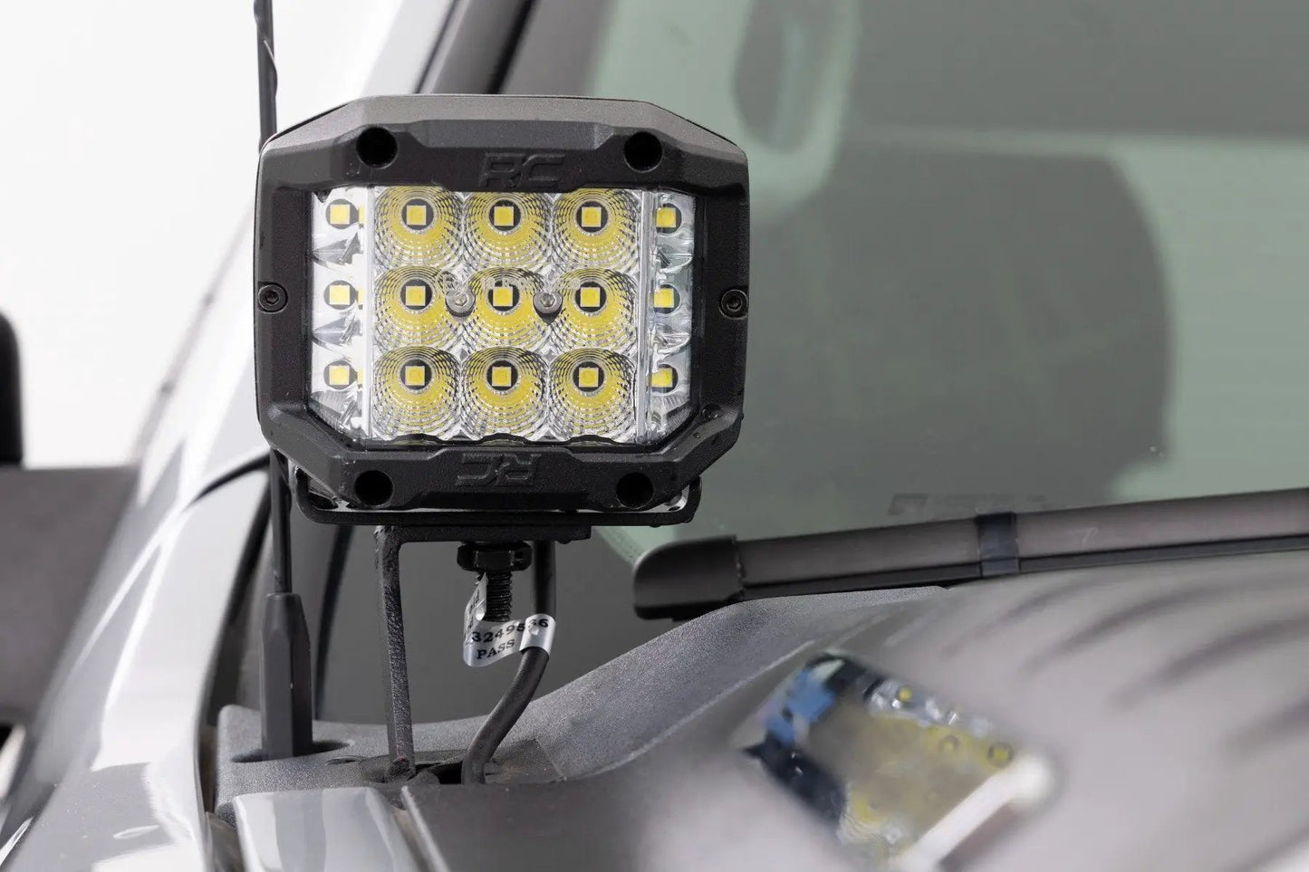 Rough Country LED Light | Ditch Mount | 2" Black Pair | White DRL | Chevy 1500 (2007-2013) by Rough Country