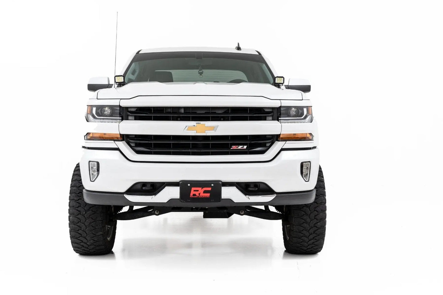 Rough Country LED Ditch Light Kit | 2in Black Pair | Flood | Chevy/GMC 1500 (14-18 & Classic) by Rough Country