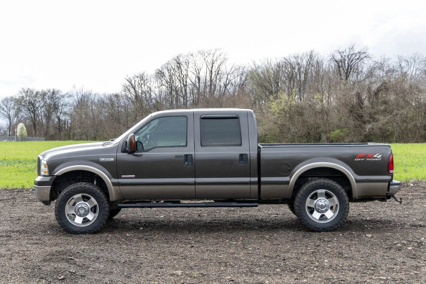 Rough Country Oval Nerf Step | Crew Cab | Black | Ford F-250/F-350 Super Duty (99-16) by Rough Country