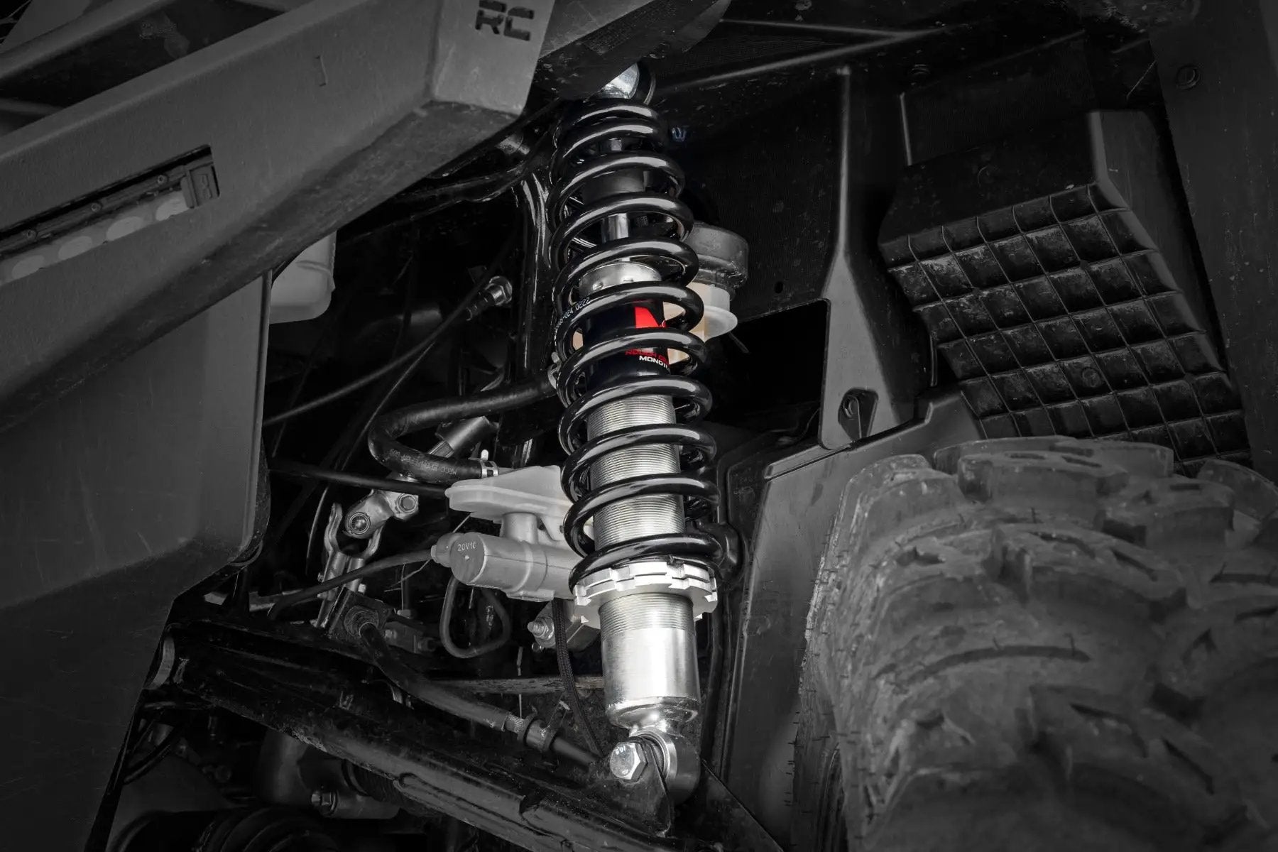 Rough Country M1 Front Coil Over Shocks | Ride Height Adjust | Honda Pioneer 1000 by Rough Country