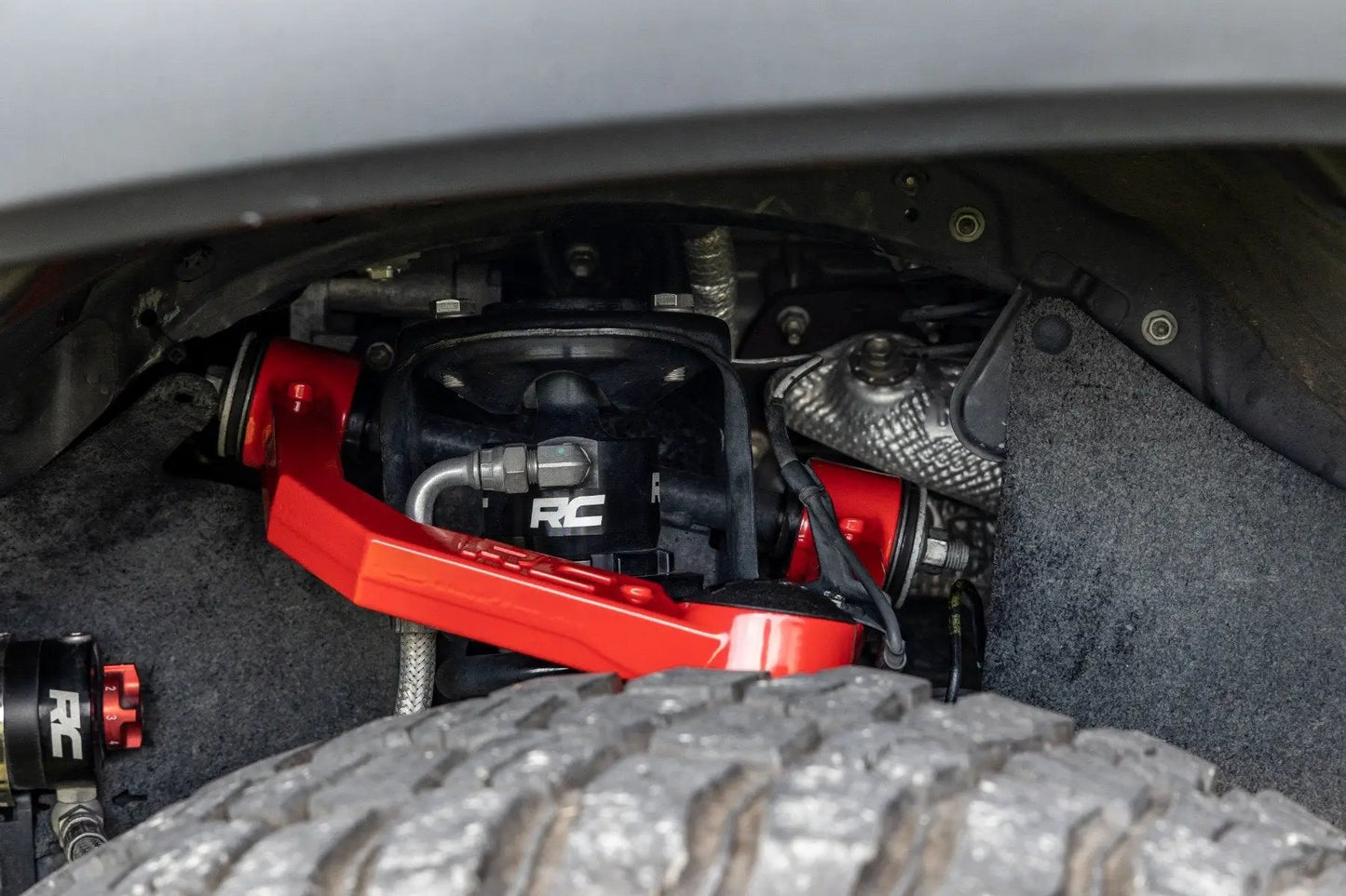 Rough Country Red Forged Upper Control Arms | 3.5" Of Lift | Toyota 4Runner (10-24)/Tacoma (05-23) by Rough Country
