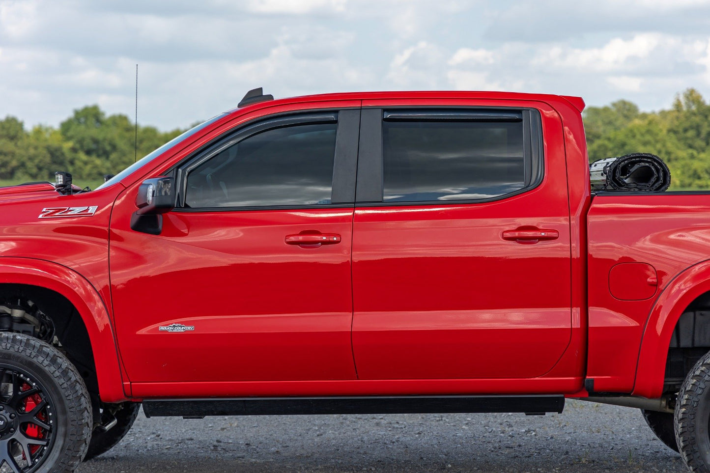 Rough Country Side Window Deflectors | In Channel Rain Guard | Chevy/GMC 1500/2500HD/3500HD (19-26)