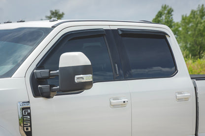Deflectores de Ventana Lateral | Protector de Lluvia Adhesivo | Ford F-150 (17-25)/F-250 (15-26)