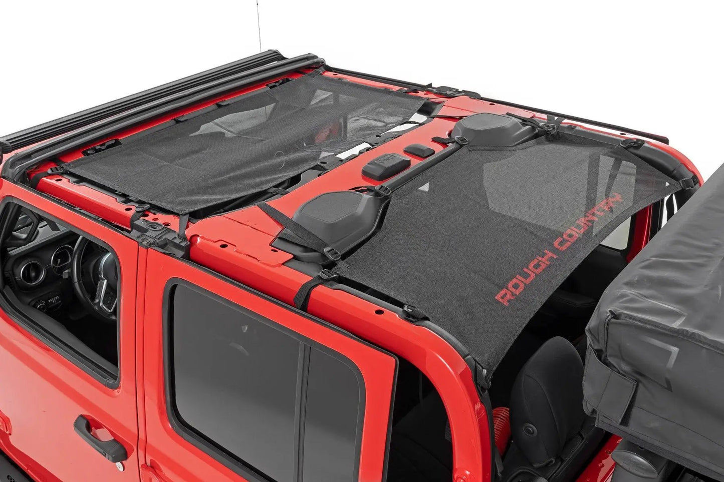 Rough Country Mesh Bikini Top Plus | Black | Jeep Gladiator JT 4WD (2020-2024) by Rough Country