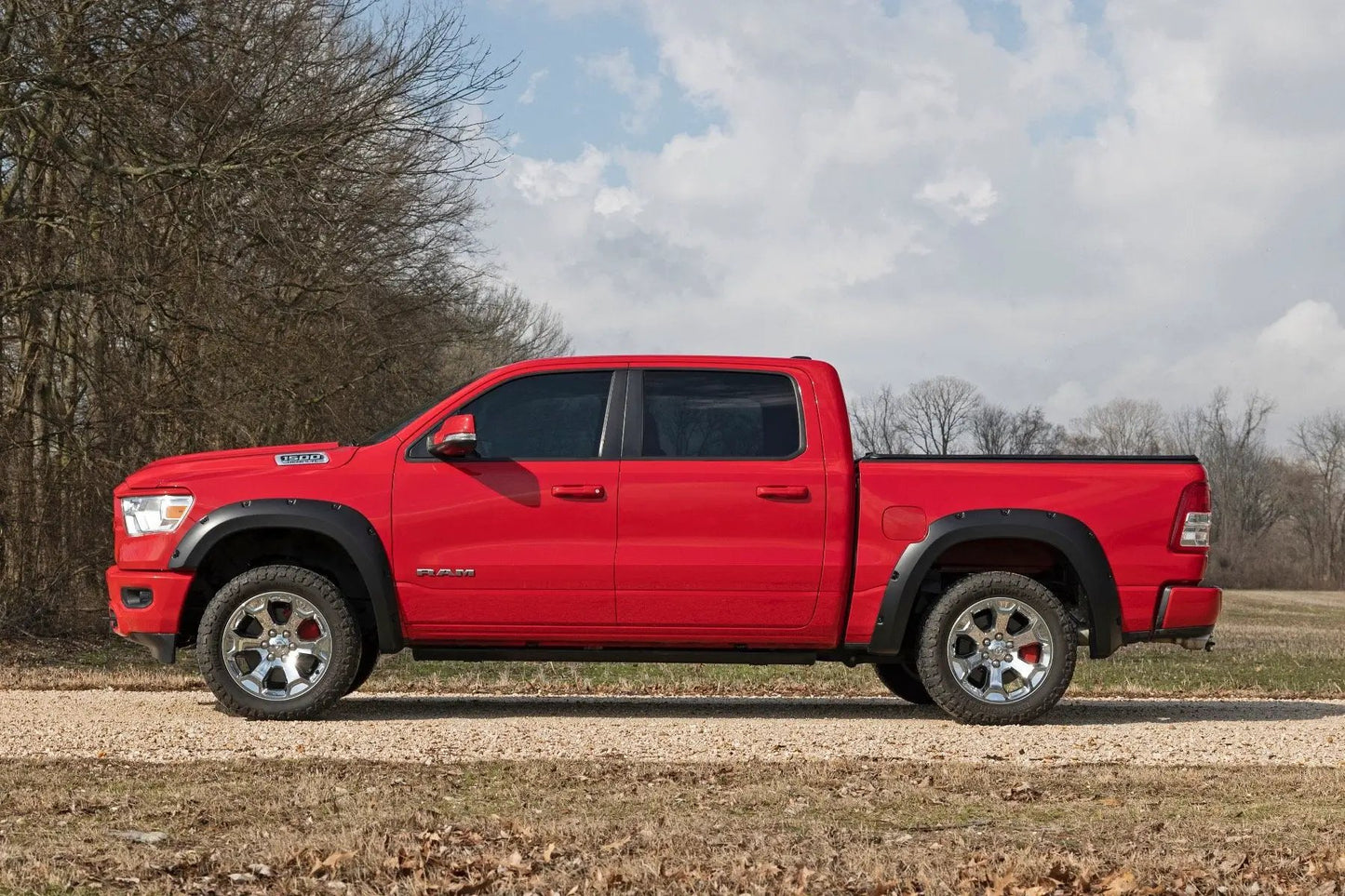 Rough Country Caliper Covers | Front and Rear | Red | Ram 1500 2WD/4WD (2019-2026) by Rough Country