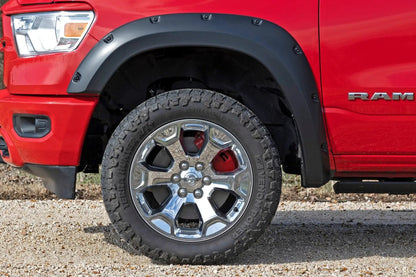 Rough Country Caliper Covers | Front and Rear | Red | Ram 1500 2WD/4WD (2019-2026) by Rough Country