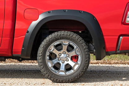 Rough Country Caliper Covers | Front and Rear | Red | Ram 1500 2WD/4WD (2019-2026) by Rough Country