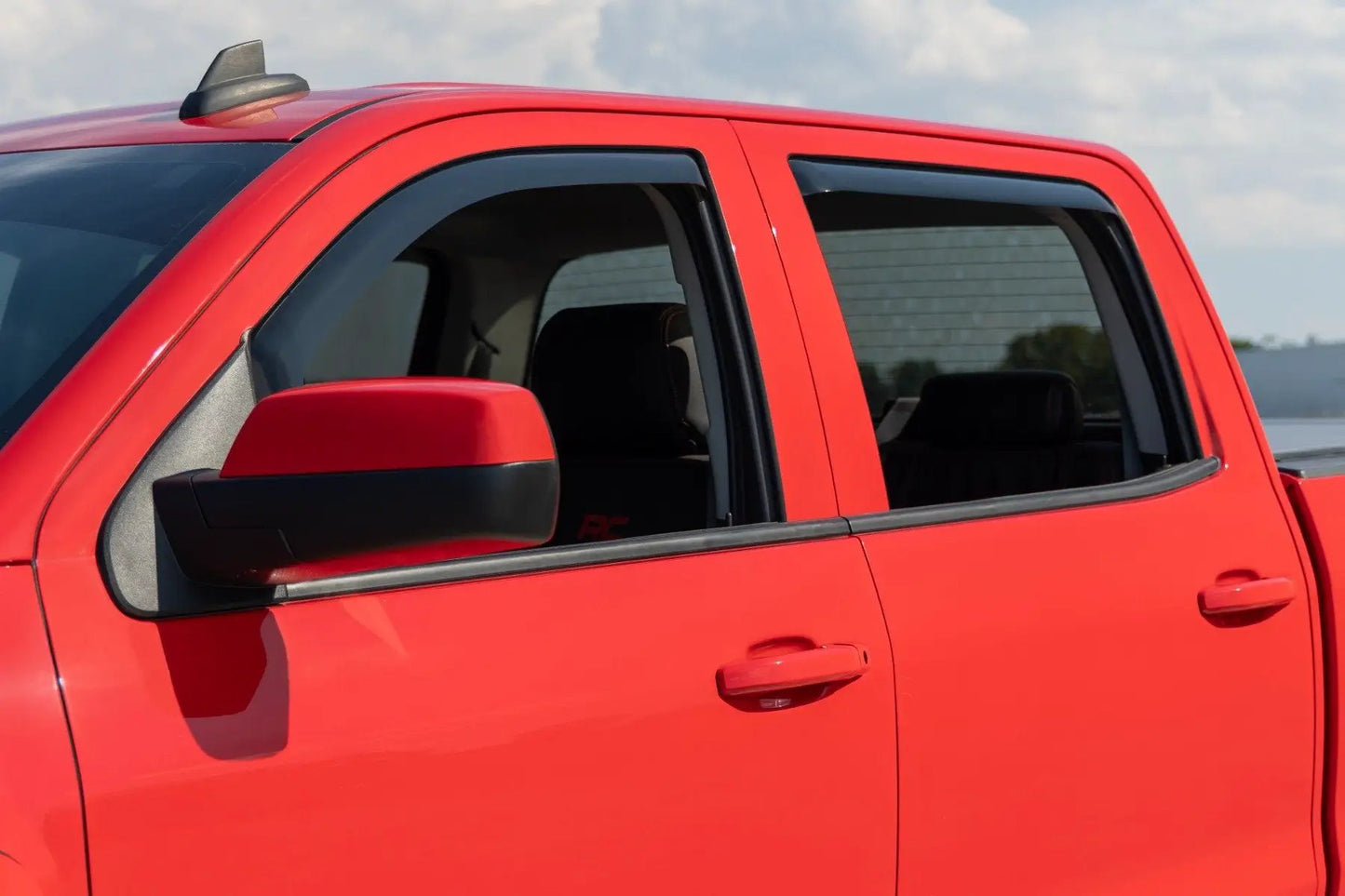 Rough Country Side Window Deflectors | In Channel Rain Guard | Chevy/GMC 1500/2500HD/3500HD 2WD/4WD by Rough Country