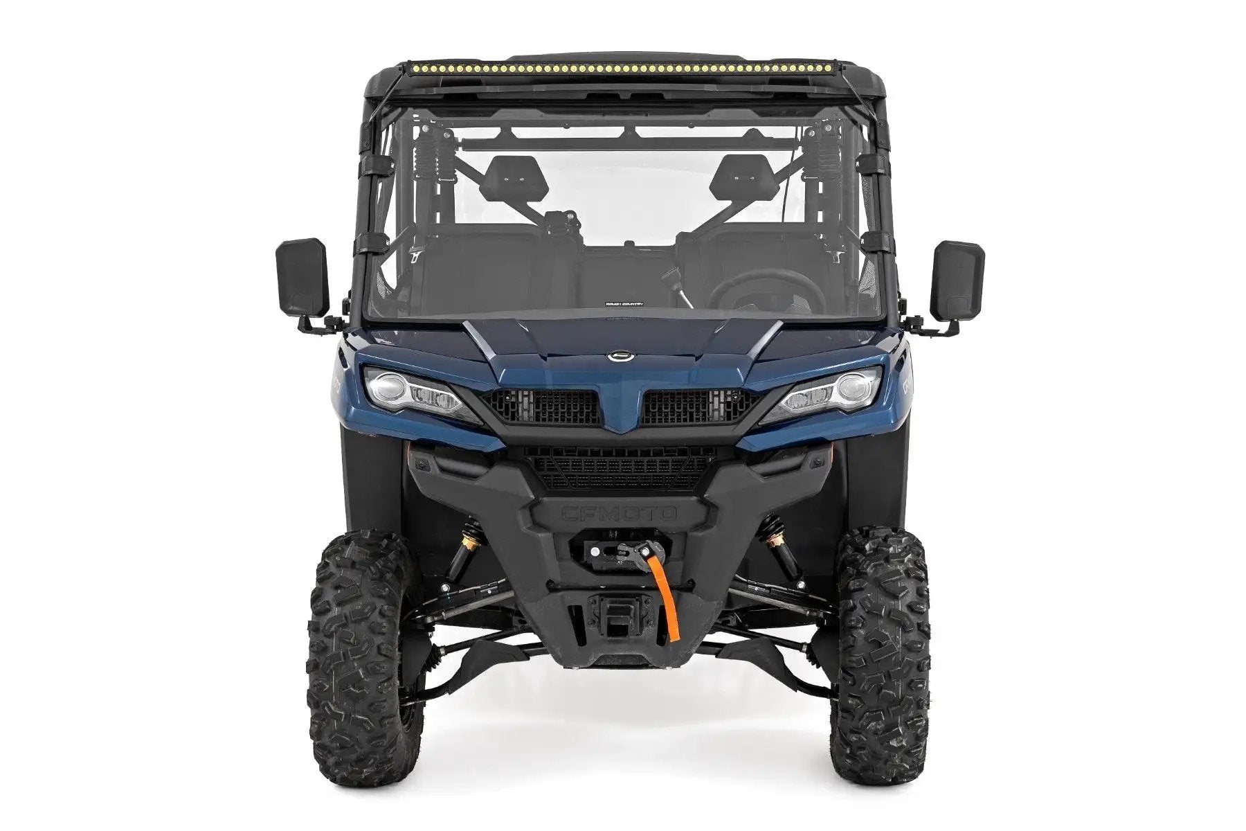 Rough Country LED Light Kit | Front Mount | 50" Black Single Row | CFMOTO UFORCE 1000 by Rough Country