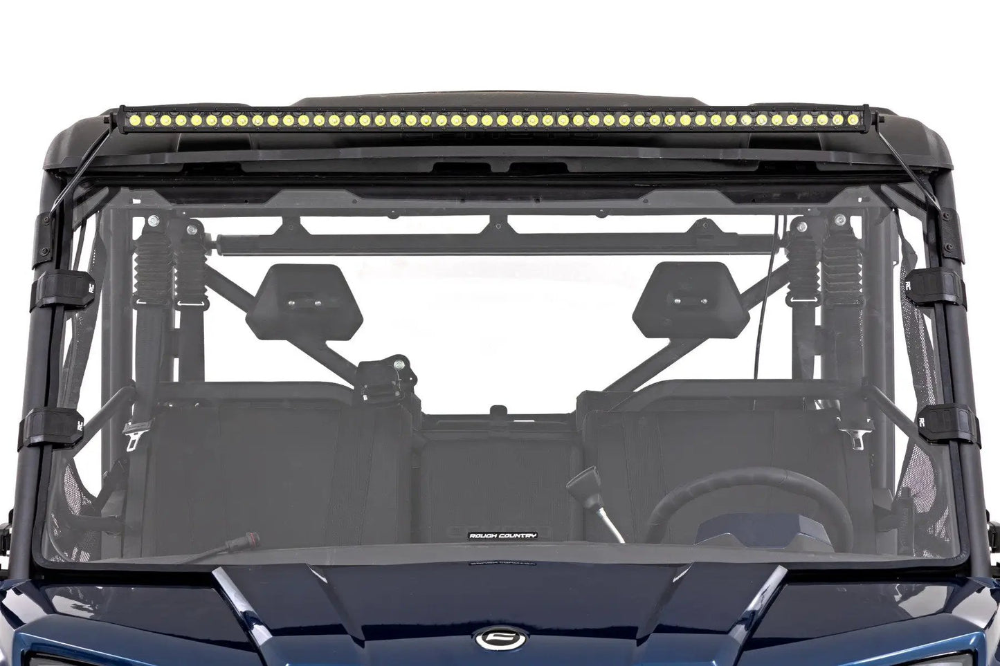 Rough Country LED Light Kit | Front Mount | 50" Black Single Row | CFMOTO UFORCE 1000 by Rough Country