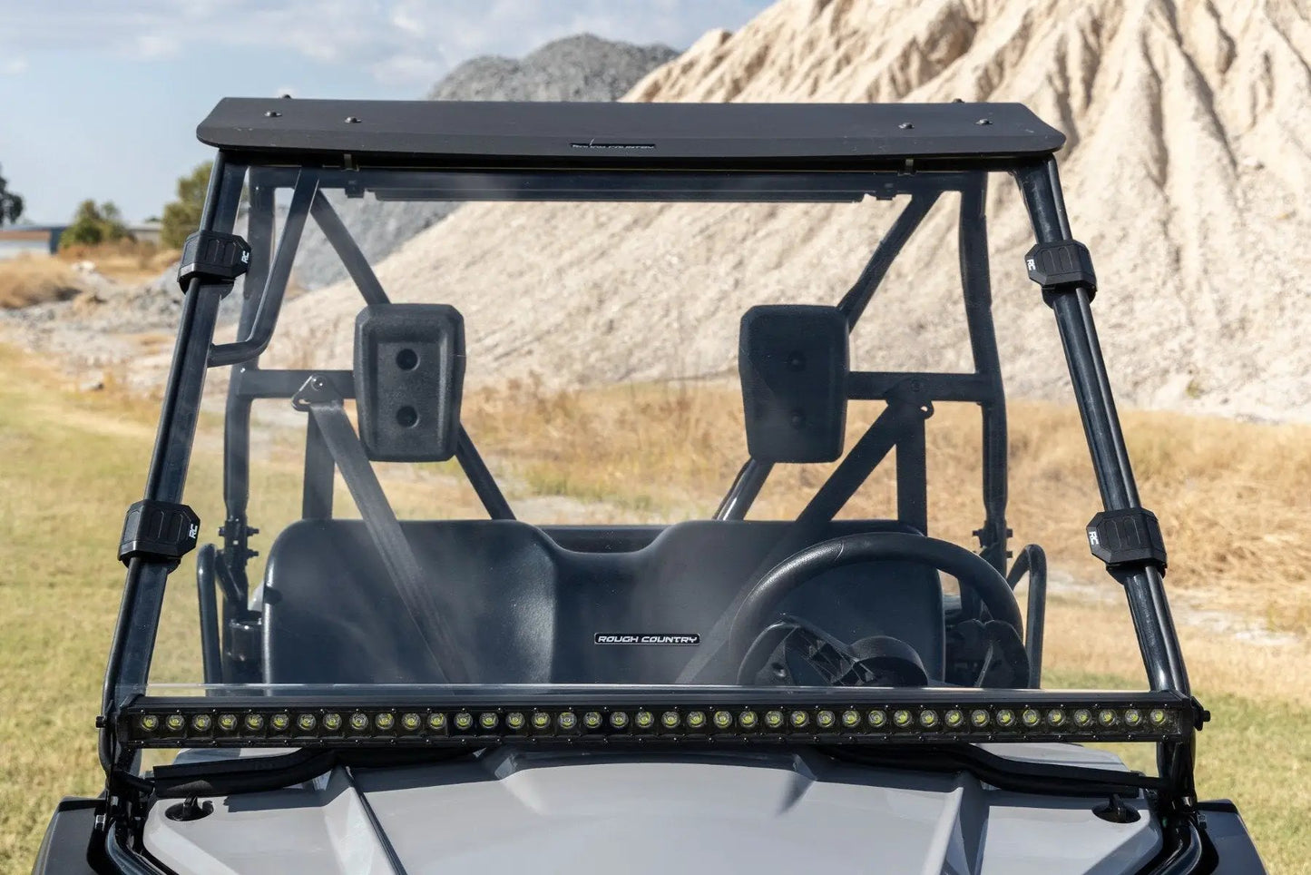 Rough Country Full Windshield | Scratch Resistant | Honda Pioneer 520 by Rough Country