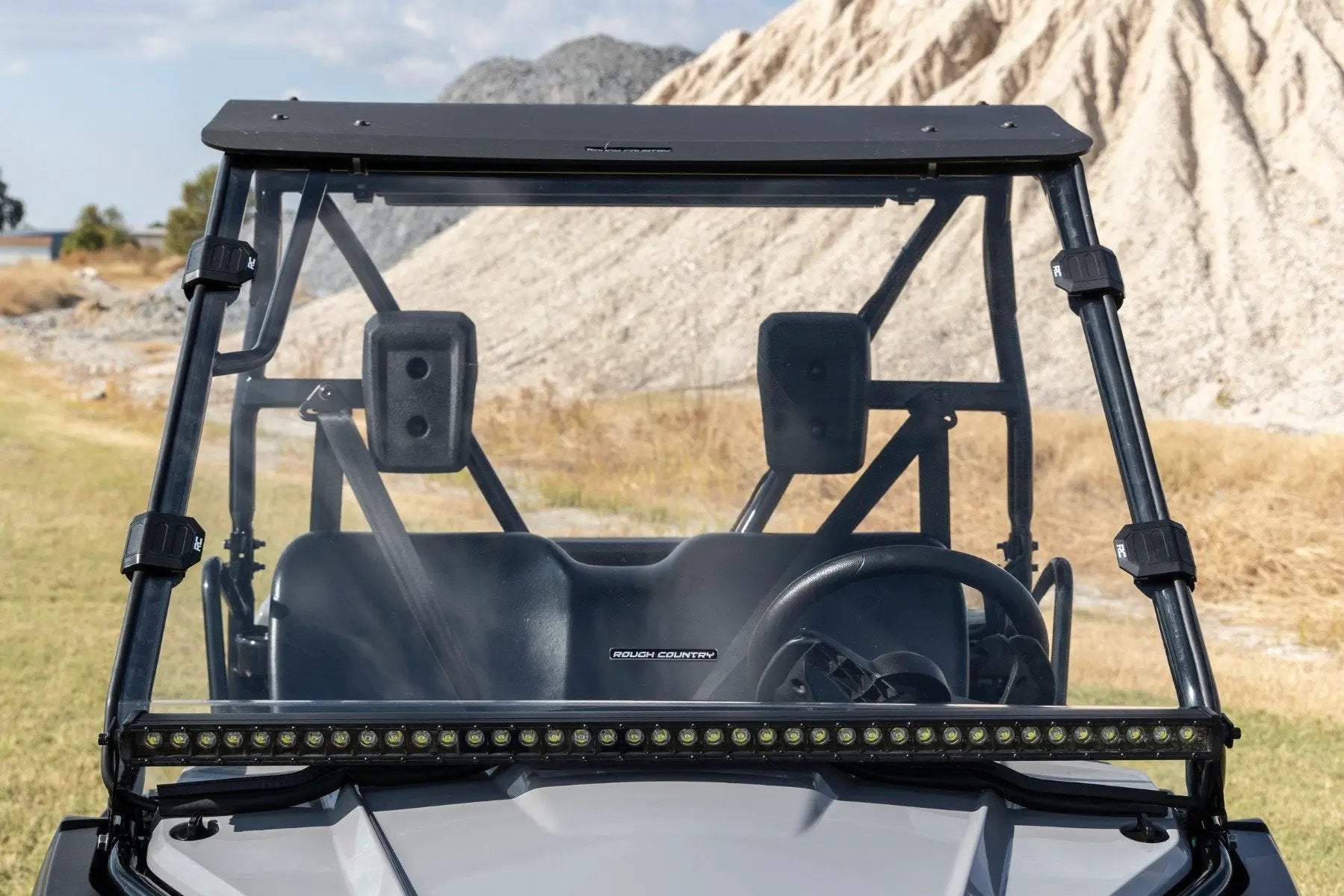 Rough Country Full Windshield | Scratch Resistant | Honda Pioneer 520 by Rough Country