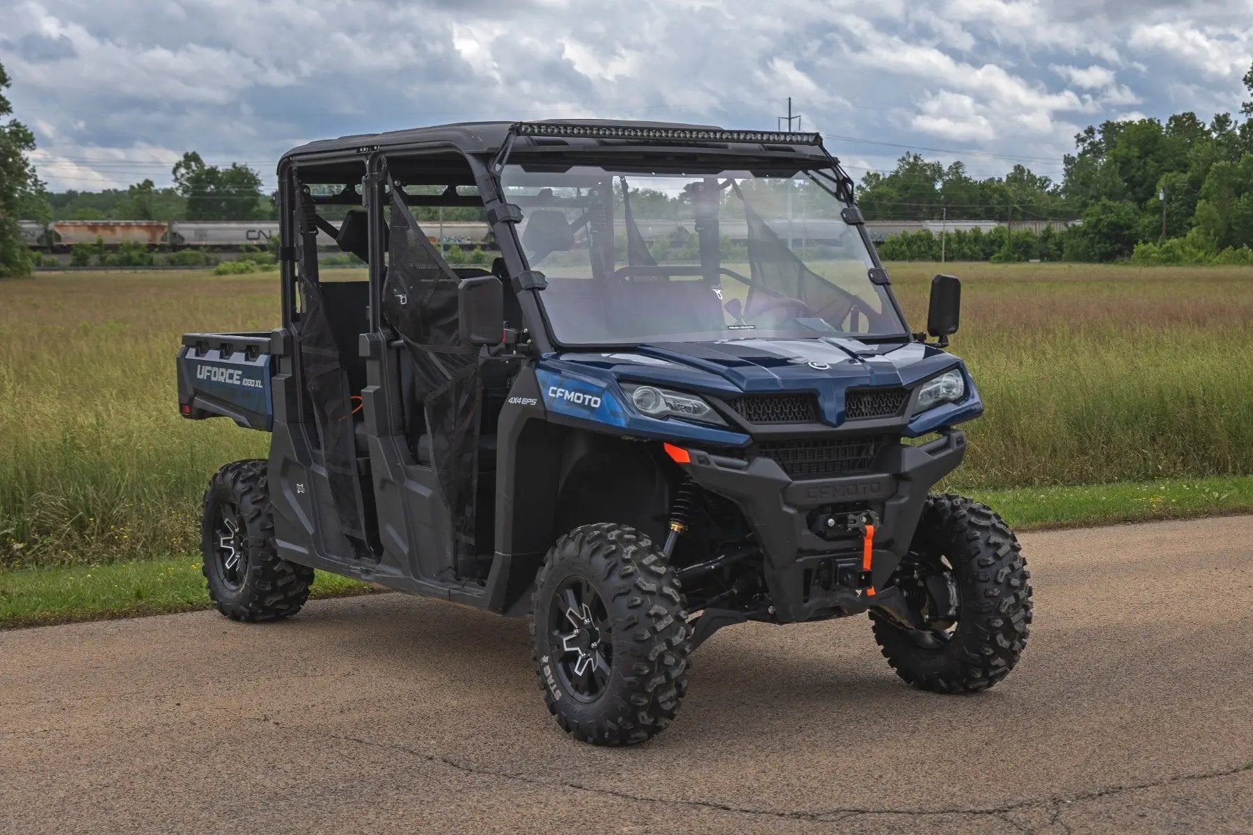 Rough Country LED Light Kit | Front Mount | 50" Black Single Row | CFMOTO UFORCE 1000 by Rough Country