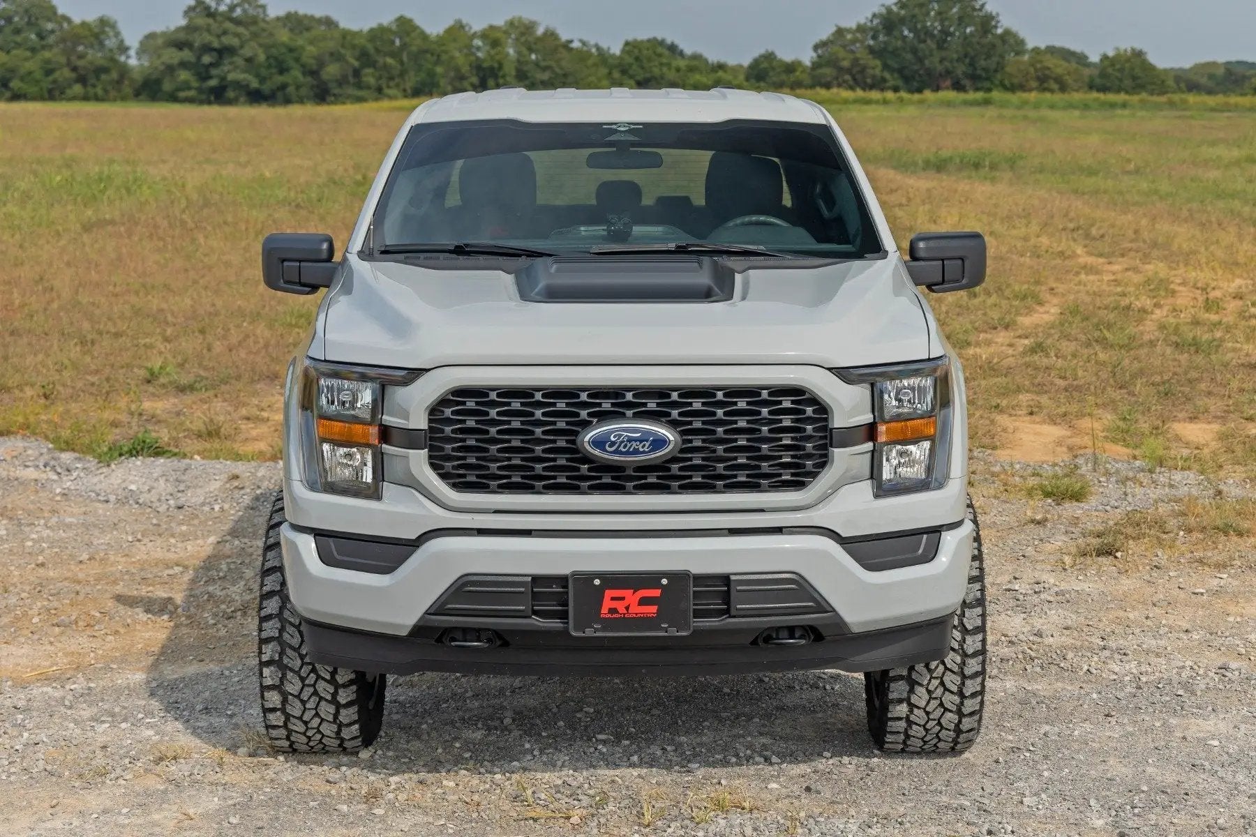 Rough Country Hood Scoop | G4 Azure Gray | Ford F-150 2WD/4WD (2021-2025) by Rough Country