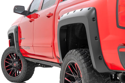 Guardabarros de bolsillo | Caja de 6'7" y 8' | GXG Tungsteno | Chevy Silverado 1500 (14-18)/2500HD