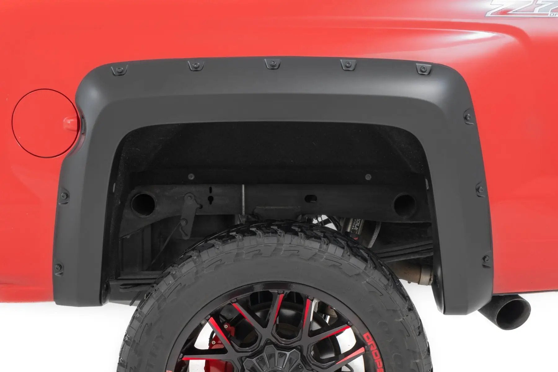 Rough Country Pocket Fender Flares | 5'9" Bed | GBA Black | Chevy Silverado 1500 (14-18 & Classic) by Rough Country