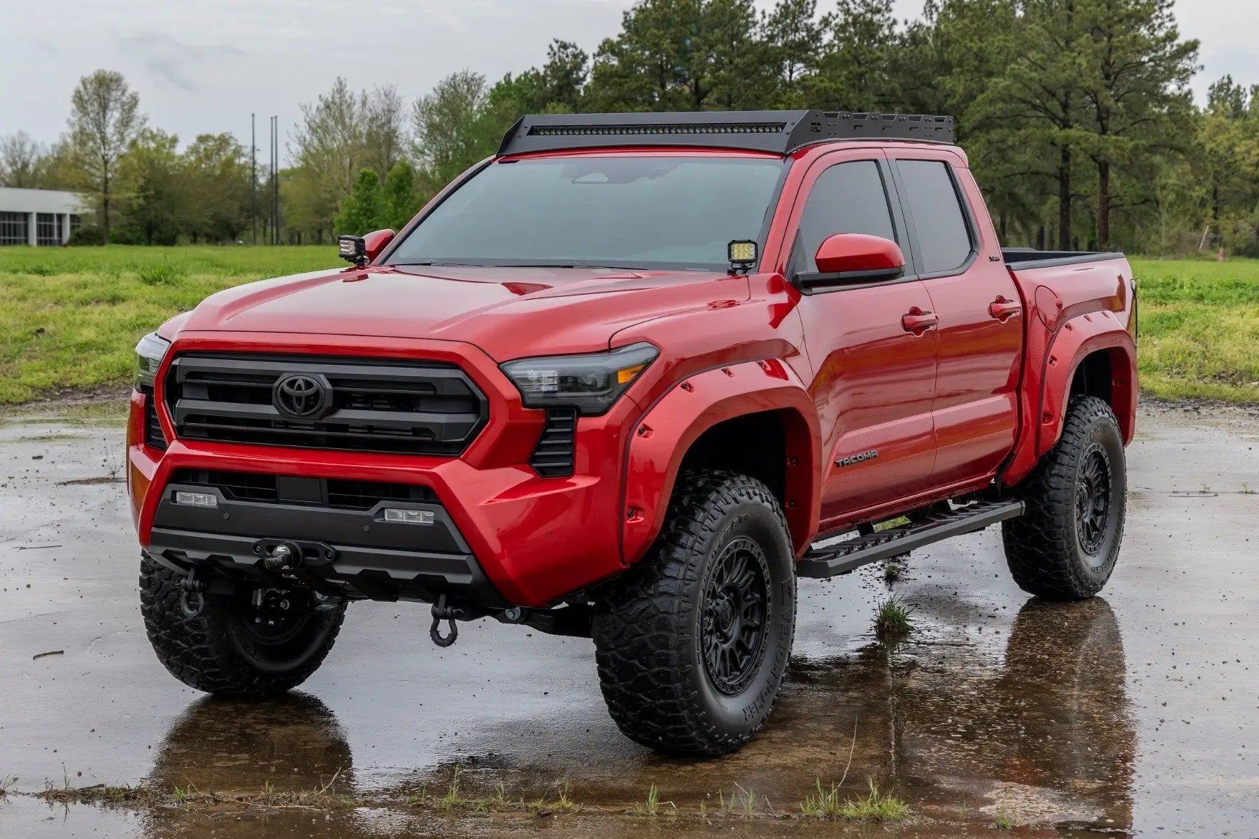 Rough Country BA2 Running Boards | Side Step Bars | Double Cab | Toyota Tacoma (24-25) by Rough Country