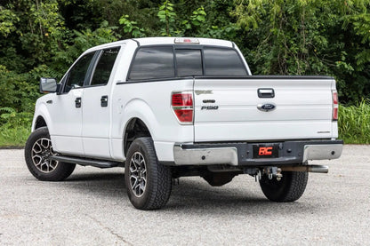 Rough Country RPT2 Running Board | Crew Cab | Black | Ford F-150 2WD/4WD (2009-2014) by Rough Country