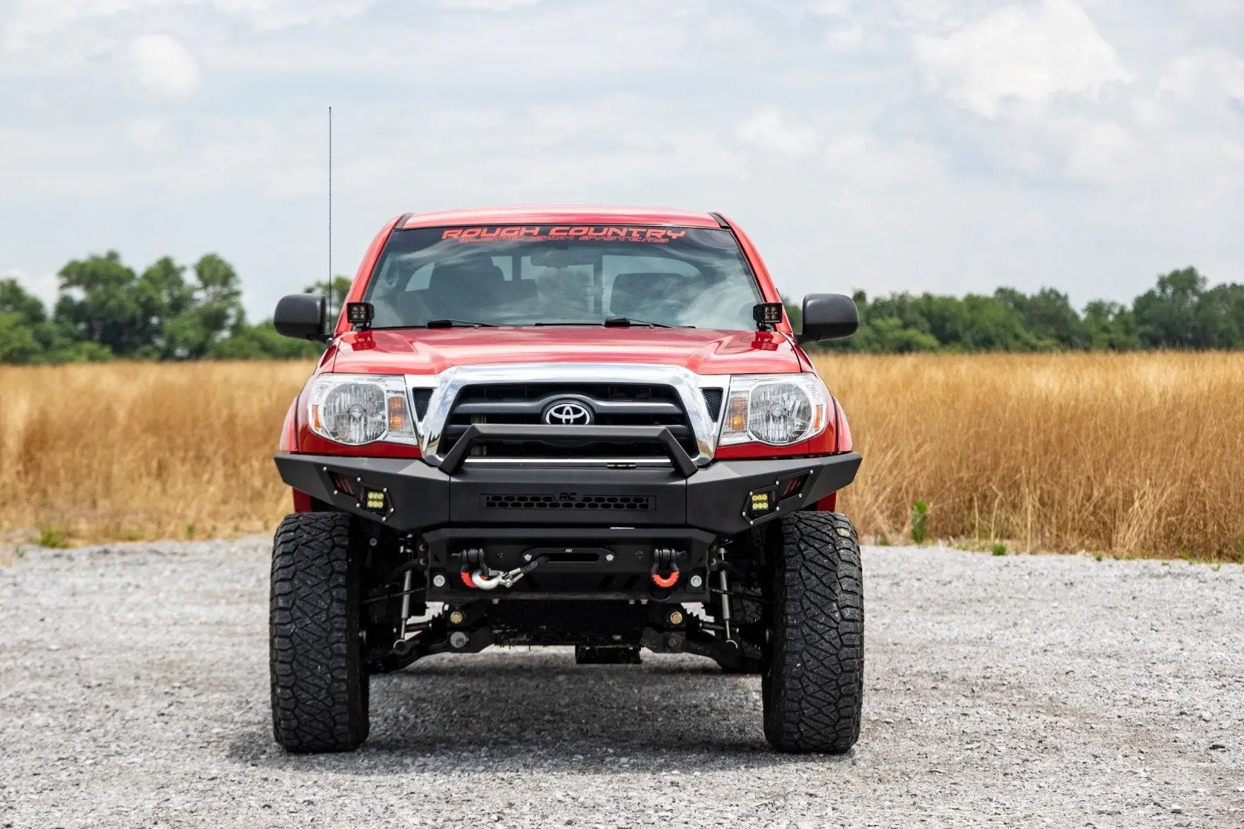 Rough Country LED Light Kit | Ditch Mount | 2" Black Pair | Spot | Toyota Tacoma (05-15) by Rough Country