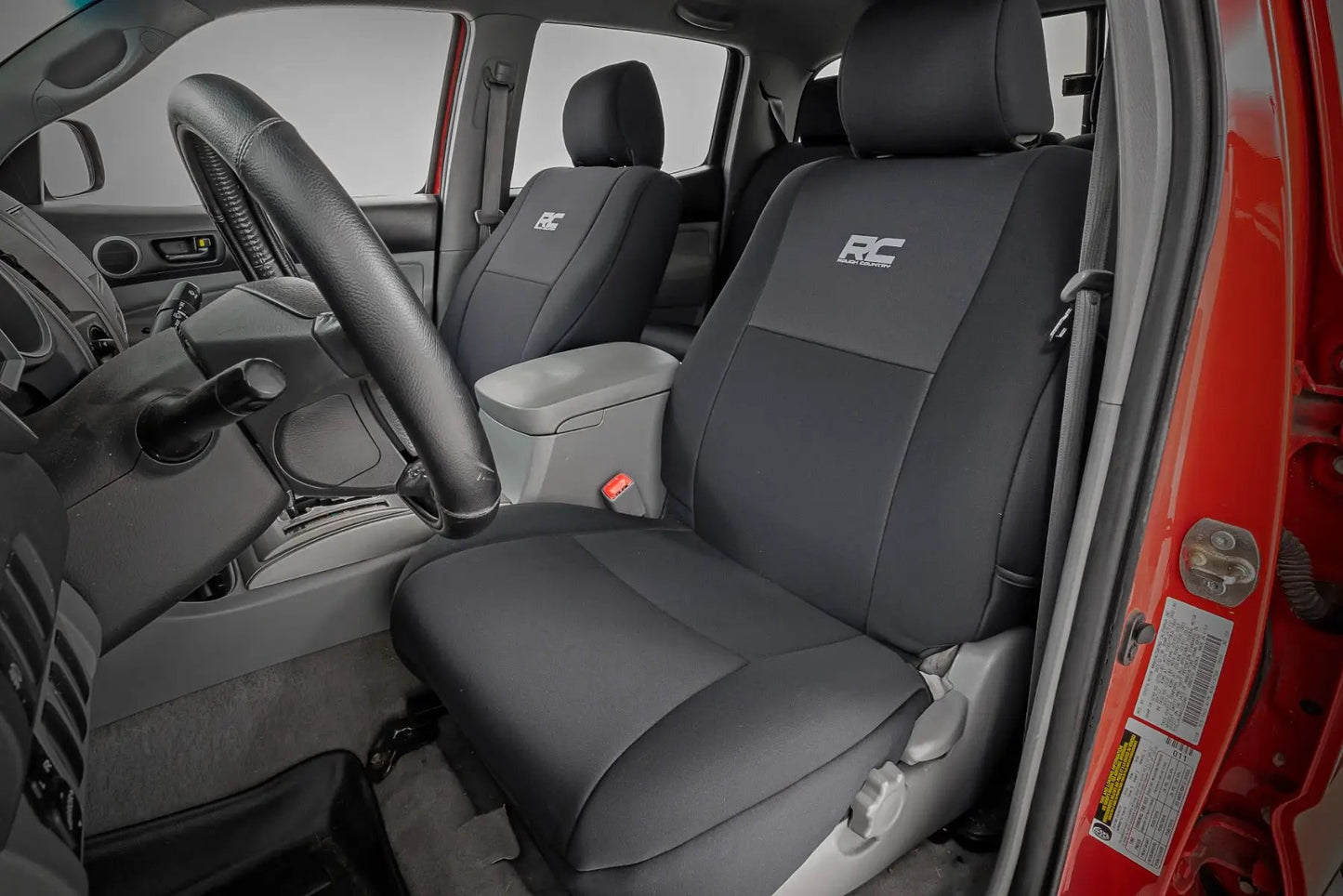 Rough Country Seat Covers | FR & RR | Crew Cab | Toyota Tacoma 2WD/4WD (2005-2015) by Rough Country