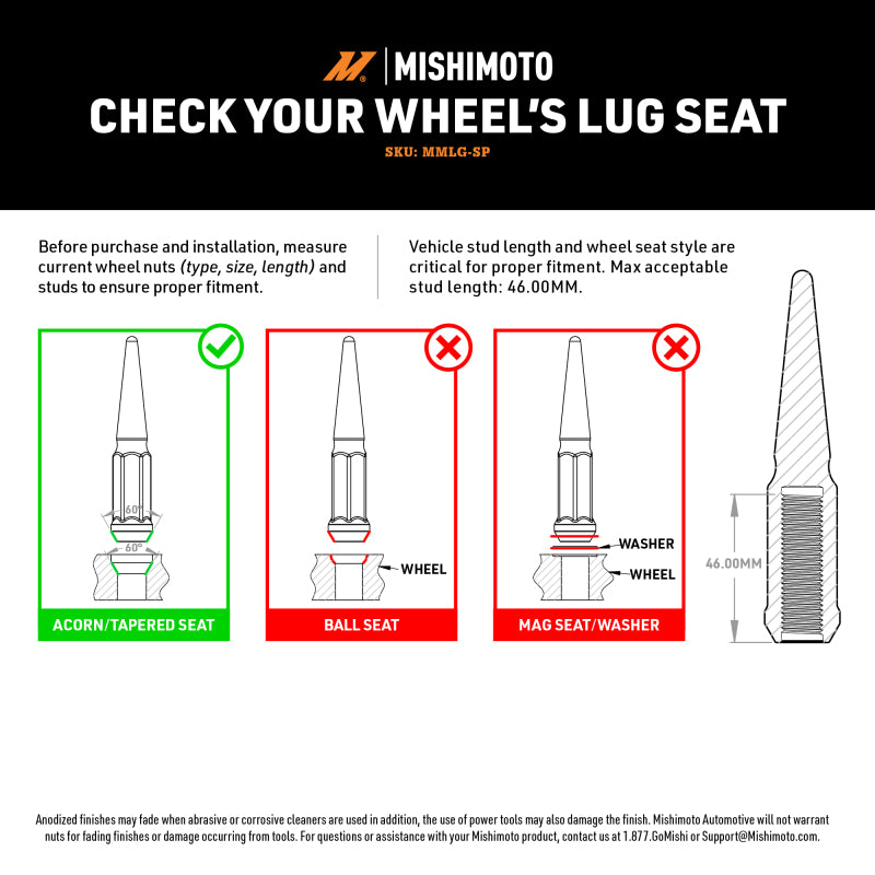 Mishimoto MM Lug Nuts - Steel by Mishimoto