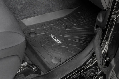 Rough Country Flex Fit Floor Mats | FR & RR | 4 Door | Jeep Wrangler Unlimited 4WD (18-26) by Rough Country