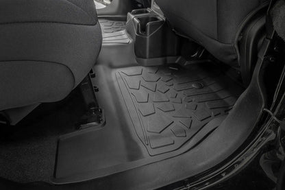 Rough Country Flex Fit Floor Mats | FR & RR | 4 Door | Jeep Wrangler Unlimited 4WD (18-26) by Rough Country