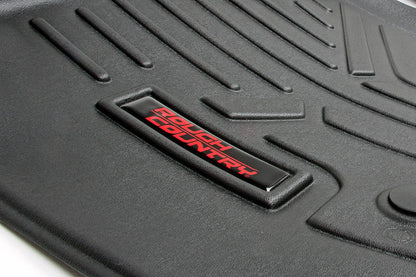 Rough Country Floor Mats | Front | Over Hump | Ford F-150 (15-25)/F-150 Lightning (22-25)/Raptor (17-20)