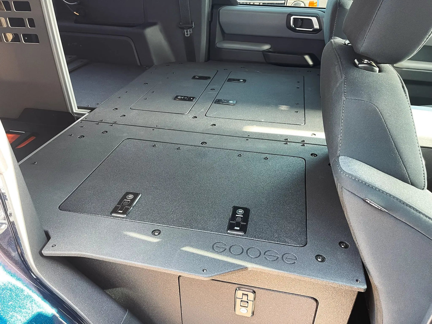 Ford Bronco 2021-Present 6 Gen. 4 Door - Second Row Seat Delete Plate System - Module Height by Goose Gear