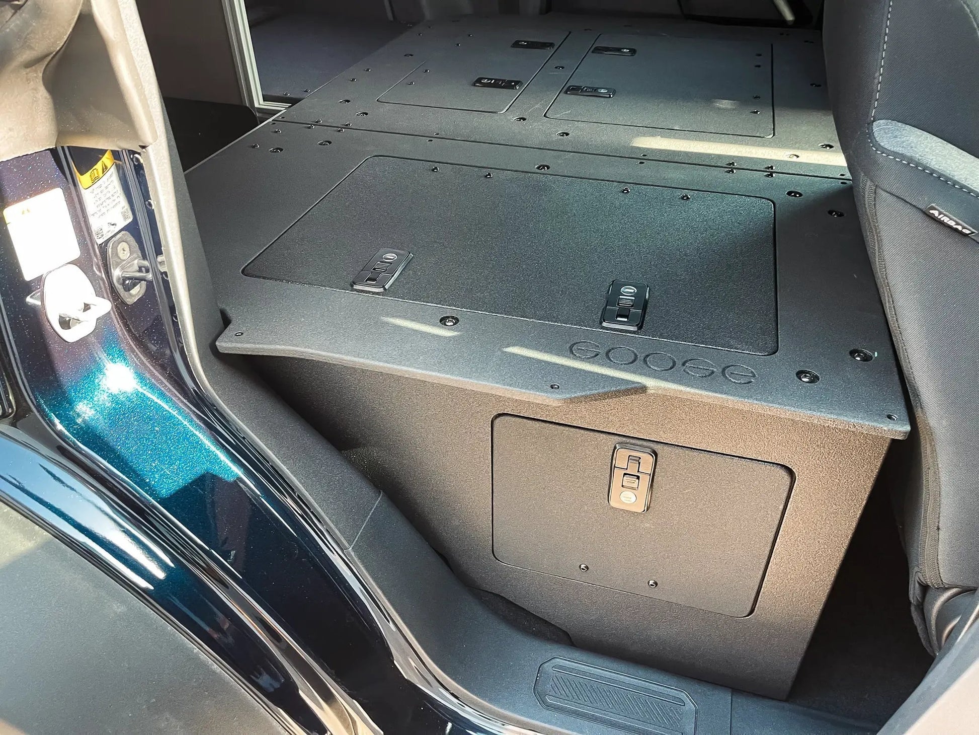 Ford Bronco 2021-Present 6 Gen. 4 Door - Second Row Seat Delete Plate System - Module Height by Goose Gear