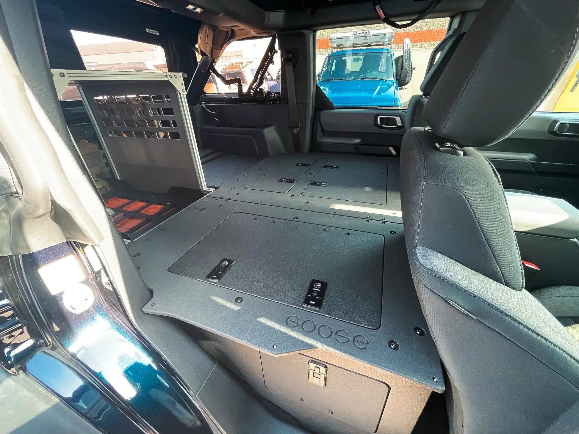 Ford Bronco 2021-Present 6 Gen. 4 Door - Second Row Seat Delete Plate System - Module Height by Goose Gear
