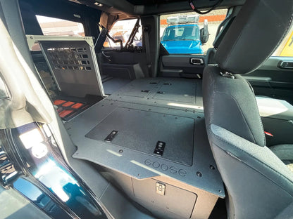 Ford Bronco 2021-Present 6 Gen. 4 Door - Second Row Seat Delete Plate System - Module Height by Goose Gear