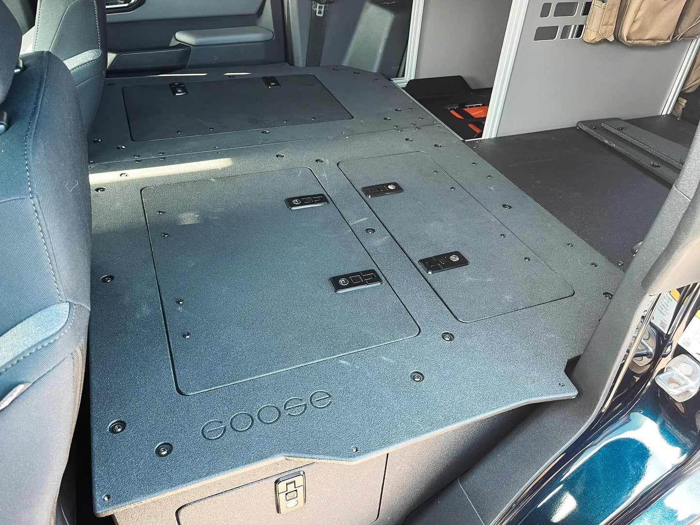 Ford Bronco 2021-Present 6 Gen. 4 Door - Second Row Seat Delete Plate System - Module Height by Goose Gear