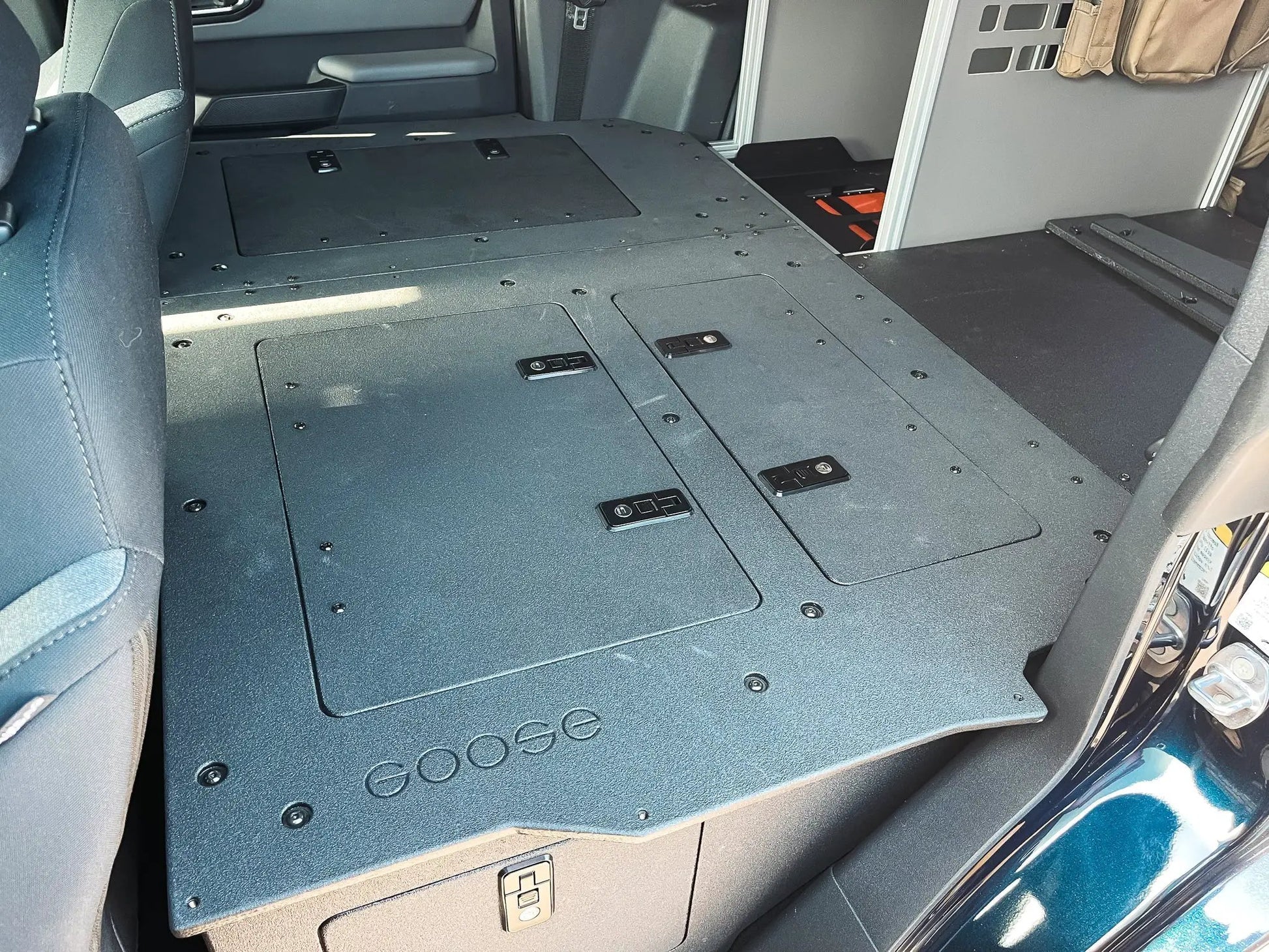 Ford Bronco 2021-Present 6 Gen. 4 Door - Second Row Seat Delete Plate System - Module Height by Goose Gear