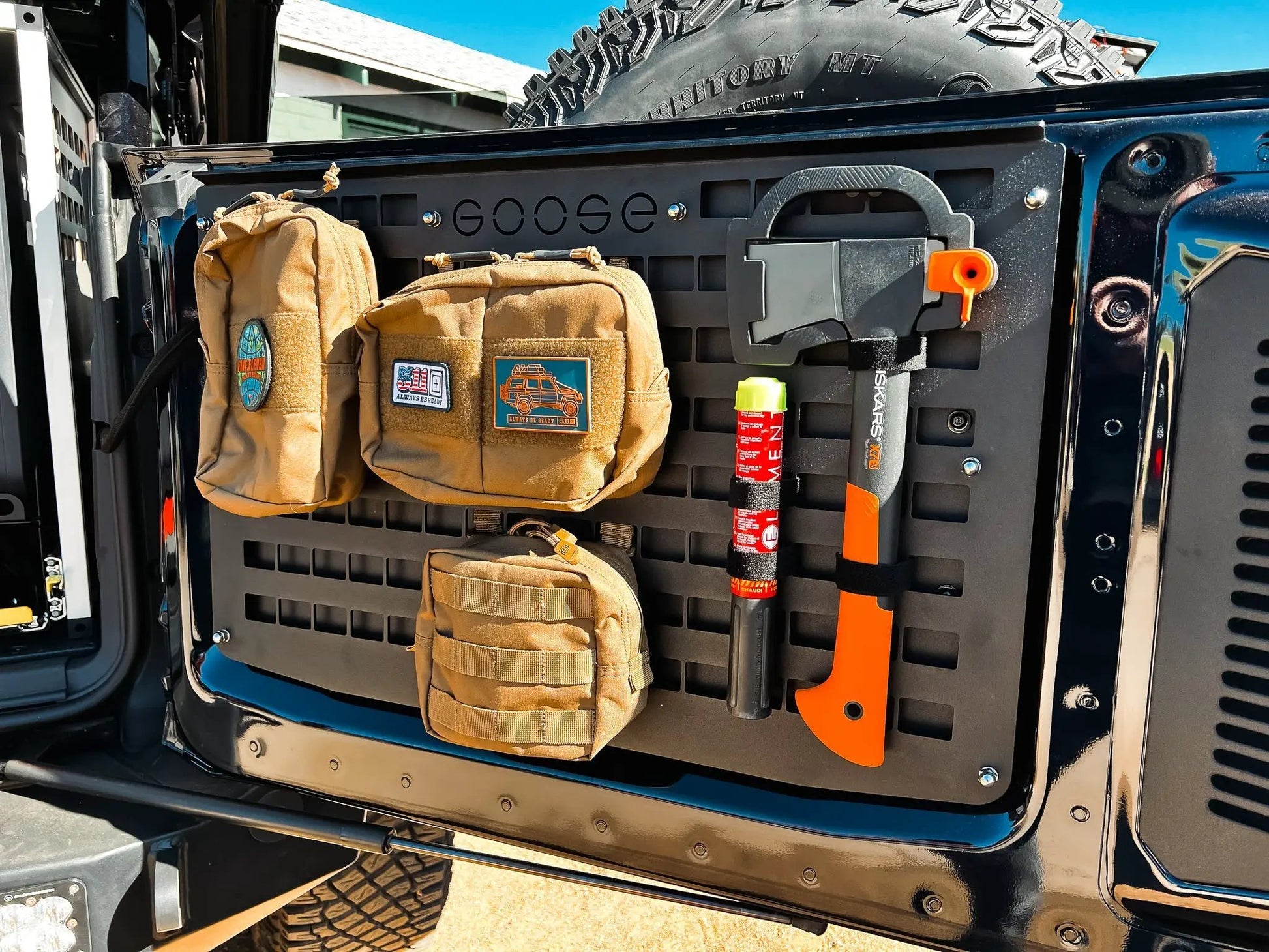 Ford Bronco 2021-Present 6 Gen. Tailgate Molle Panel by Goose Gear