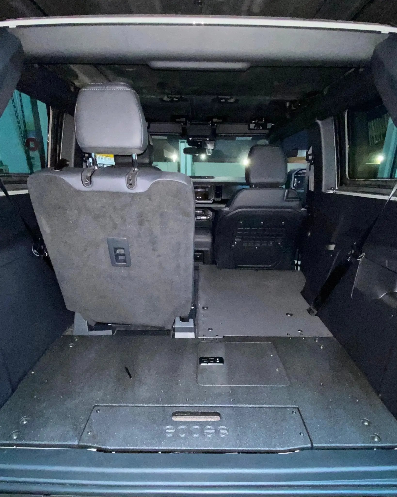 Ford Bronco 2021-Present 6th Gen. 2 Door - Second Row Seat Delete Plate System by Goose Gear