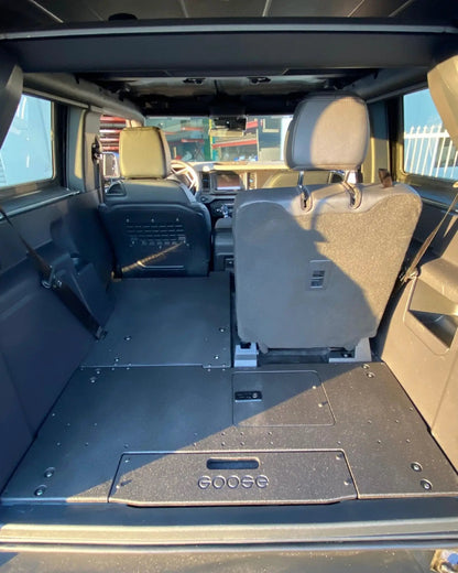 Ford Bronco 2021-Present 6th Gen. 2 Door - Second Row Seat Delete Plate System by Goose Gear