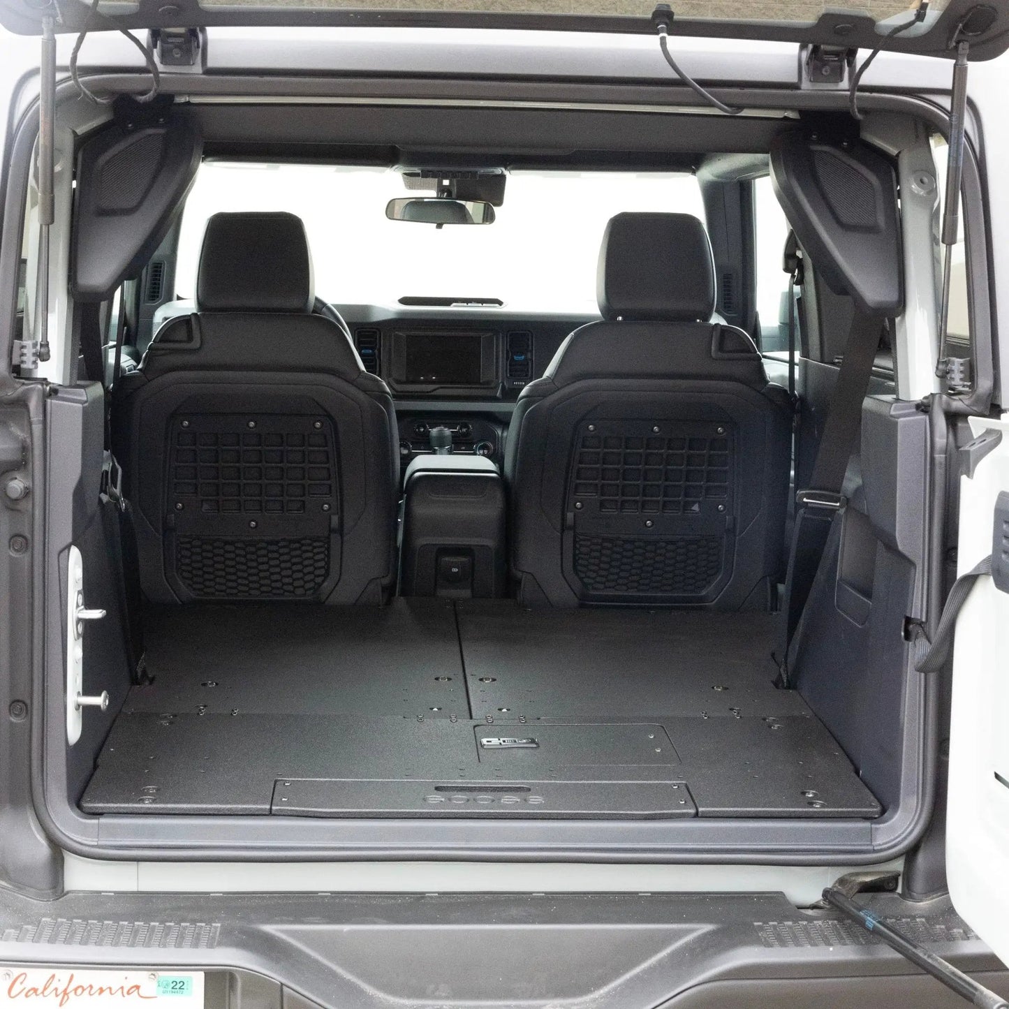 Ford Bronco 2021-Present 6th Gen. 2 Door - Second Row Seat Delete Plate System by Goose Gear