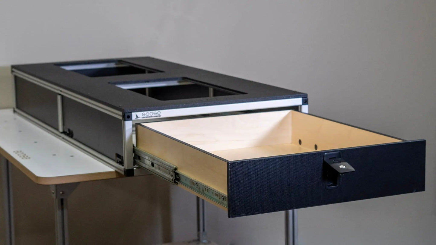 Ford Excursion 2000-2006 1st Gen. - Single Drawer Module - 25 3/4" Wide x 8" High x 59" Depth by Goose Gear