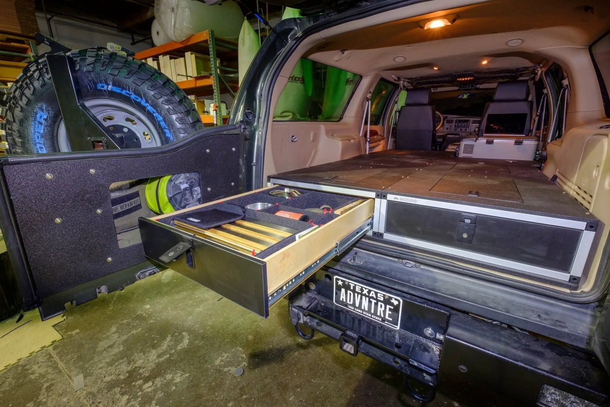 Ford Excursion 2000-2006 1st Gen. - Single Drawer Module - 25 3/4" Wide x 8" High x 59" Depth by Goose Gear