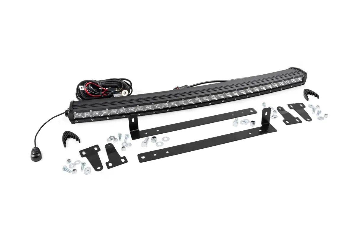 Rough Country LED Light Kit | Grille Mount | 30" Chrome Single Row | Ford F-150 (09-14) by Rough Country
