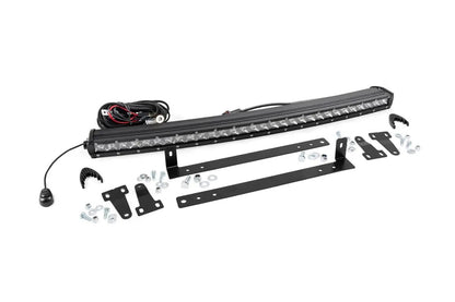 Rough Country LED Light Kit | Grille Mount | 30" Chrome Single Row | Ford F-150 (09-14) by Rough Country
