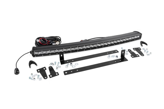 Kit de luces LED | Montaje en parrilla | Barra cromada de una fila de 30" | Ford F-150 (09-14)