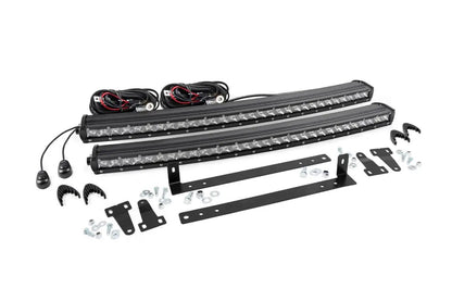 Rough Country LED Light Kit | Grille Mount | Dual 30" Chrome Single Row | Ford F-150 (09-14) by Rough Country