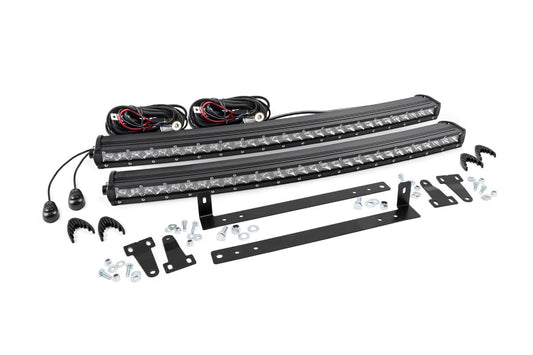 Kit de luces LED | Montaje en parrilla | Doble fila única cromada de 30" | Ford F-150 (09-14)