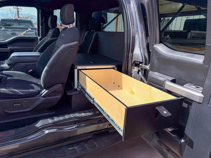 Ford - F150 - 2015-Present - 13th-14th Gen - Super Cab - without the center mounted B&O Subwoofer - Explore Series - Single Drawer Module - With Fitted Top Plate by Goose Gear