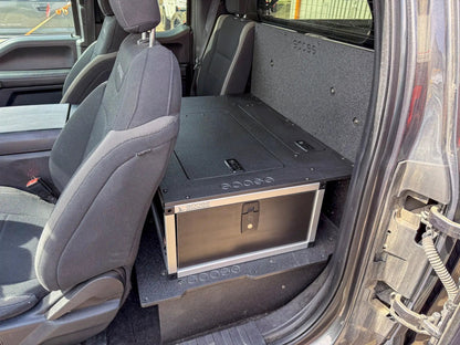 Ford - F150 - 2015-Present - 13th-14th Gen - Super Cab - without the center mounted B&O Subwoofer - Explore Series - Single Drawer Module - With Fitted Top Plate by Goose Gear