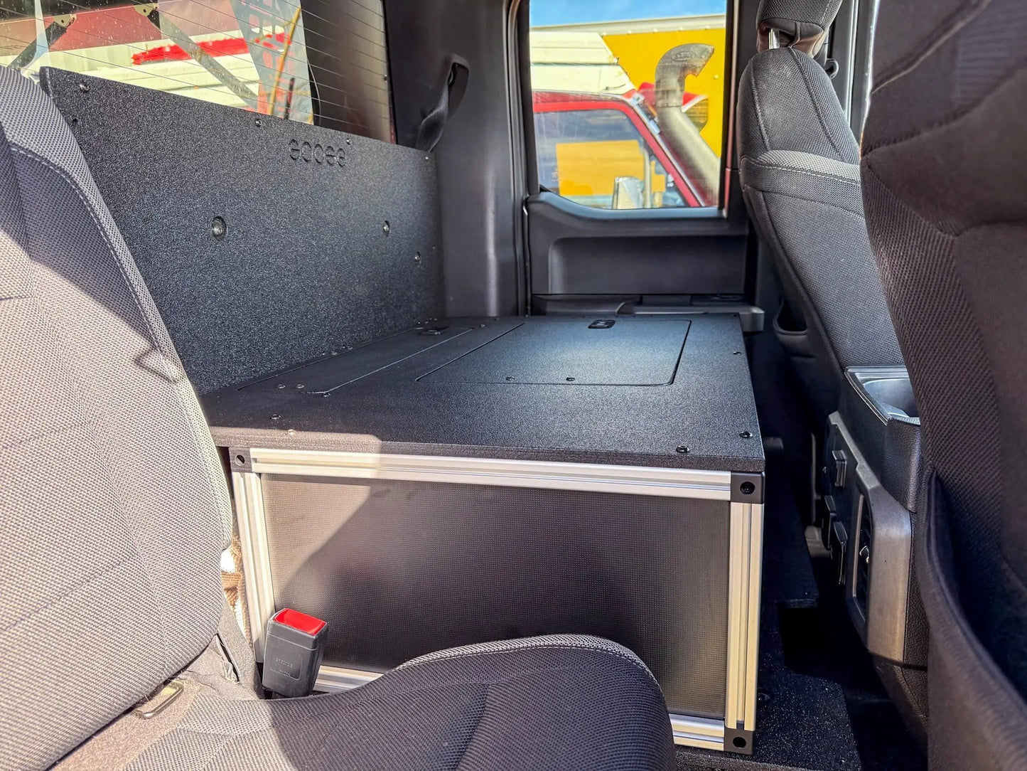 Ford - F150 - 2015-Present - 13th-14th Gen - Super Cab - without the center mounted B&O Subwoofer - Explore Series - Single Drawer Module - With Fitted Top Plate by Goose Gear