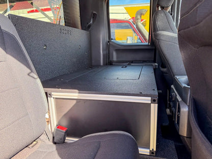 Ford - F150 - 2015-Present - 13th-14th Gen - Super Cab - without the center mounted B&O Subwoofer - Explore Series - Single Drawer Module - With Fitted Top Plate by Goose Gear