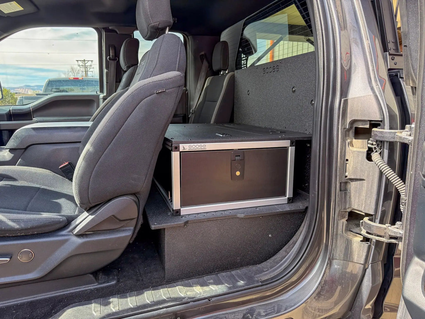 Ford - F150 - 2015-Present - 13th-14th Gen - Super Cab - without the center mounted B&O Subwoofer - Explore Series - Single Drawer Module - With Fitted Top Plate by Goose Gear